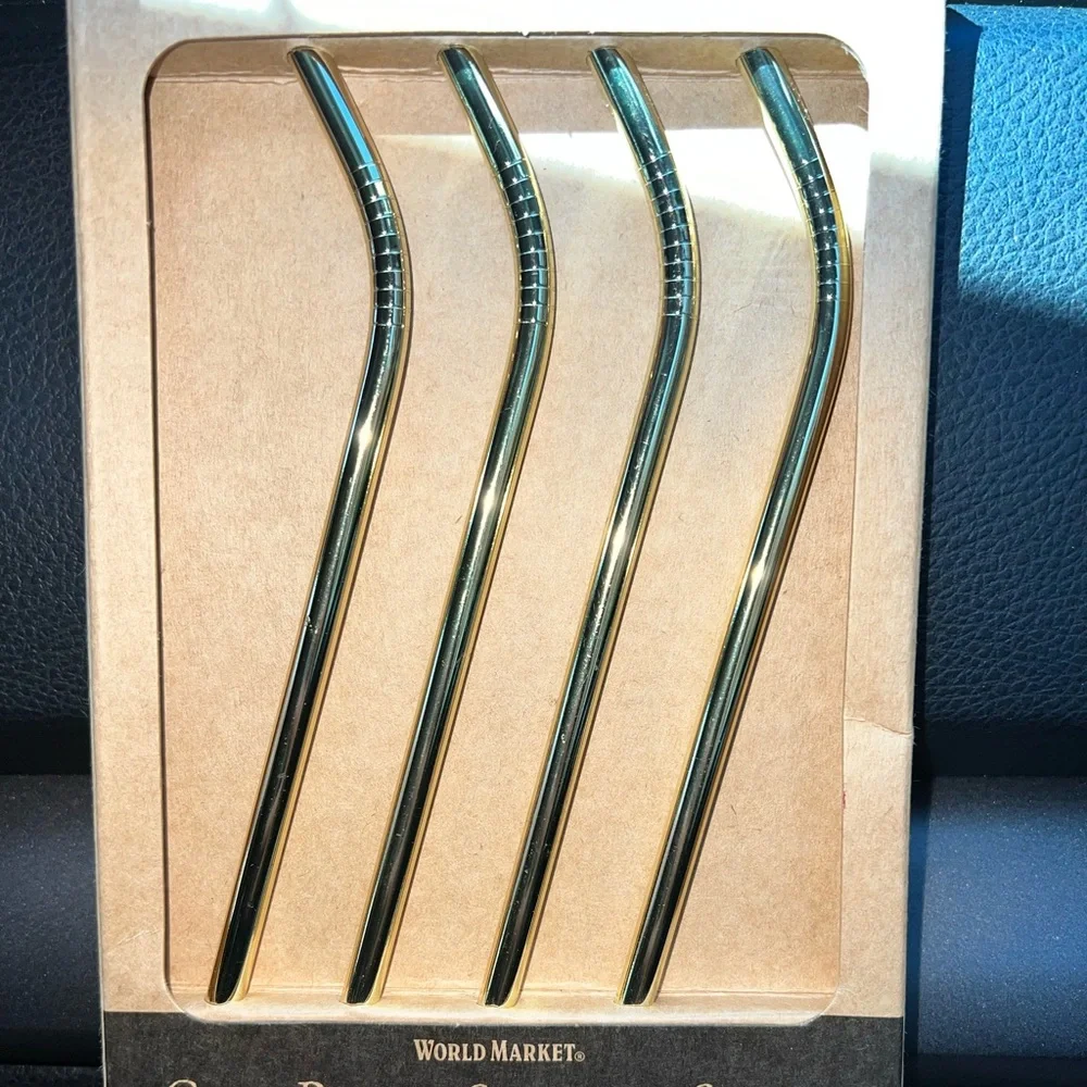World Market Gold Plated Straws - Picture 3 of 3